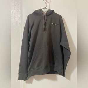 dark grey champion hoodie